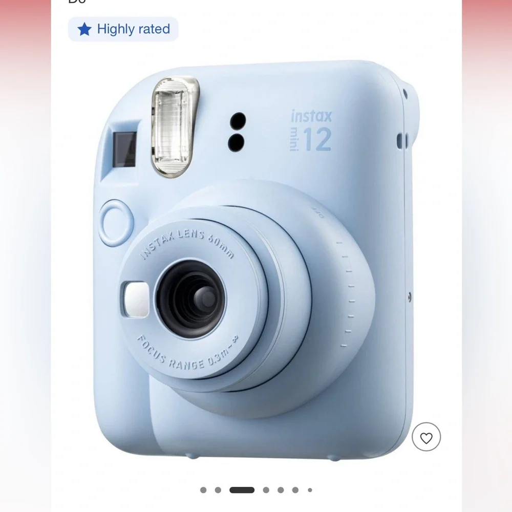 Fujifilm Instax Mini 12 Instant Camera - Light Blue